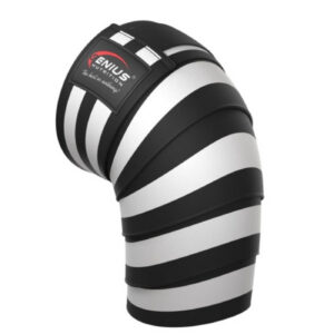 Genius Nutrition KNEE WRAPS Black And White