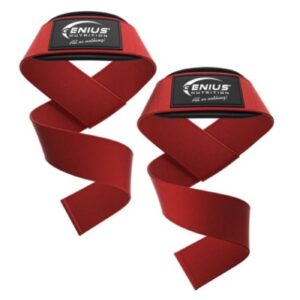 Genius Nutrition Lifting Straps GG-1 Red