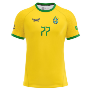 Рашгард - Ground Game - Rashguard Brazil Football - Short sleeve