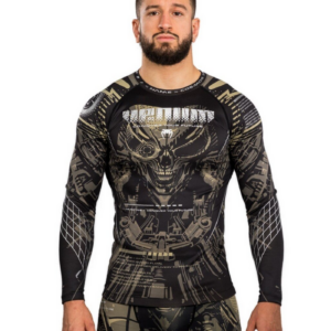 Рашгард - Venum Invader Long Sleeve Rashguard - Black/Sand​