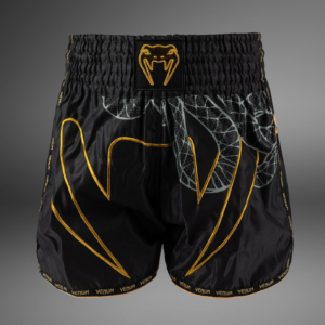 Муай Тай Шорти - Venum Serpenti Muay Thai Shorts - Black/Silver/Gold​