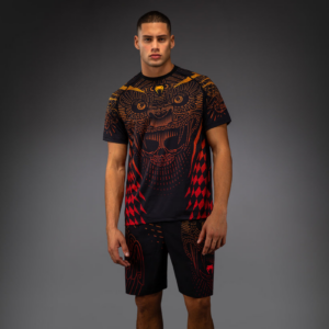 Тениска Venum Quetzal Fury Dry-Tech T-Shirt – Black/Fury Red/ Tangerine