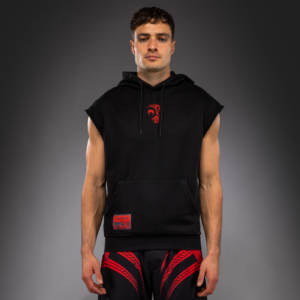 Суичър без ръкави - Venum x Mike Tyson Tiger Sleeveless Hoodie - Deep Black/Intense Red​