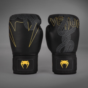 БОКСОВИ РЪКАВИЦИ - Venum Serpenti Boxing Gloves - Black/Silver/Gold​