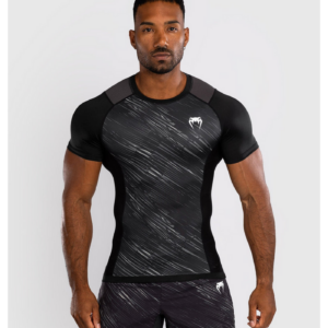 Рашгард - Venum Rapid Short Sleeve Rashguard - Black/Storm Grey​