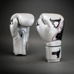Боксови Ръкавици - Ringhorns Charger Boxing Gloves - Silver/Black​