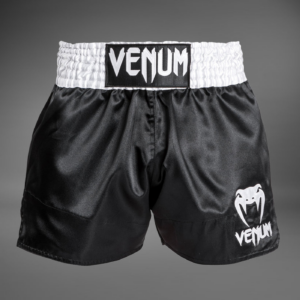 Муай Тай Шорти - Venum Muay Thai Shorts Classic - Black/White/White​