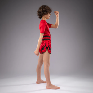 ДЕТСКИ Муай Тай Шорти - Venum Inferno Kids Thai Shorts - Cherry Red​