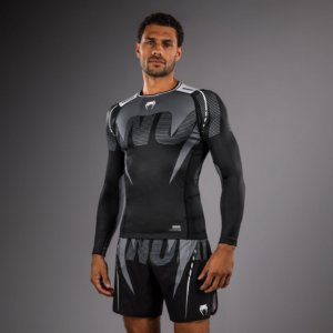 Рашгард - Venum Adrenaline Long Sleeve Rashguard - Black/Grey​