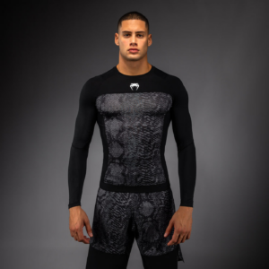 Рашгард - Venum G-Fit Long Sleeve Rashguard - Black/ Charcoal Grey​
