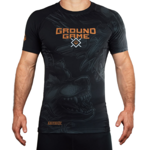 Рашгард - Ground Game - Ragnarok Rashguard - Black - Short sleeve