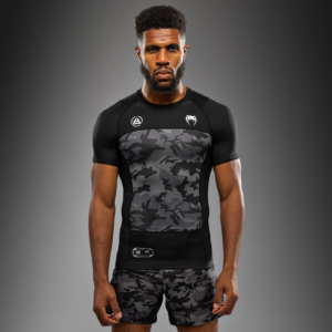 Рашгард - Venum x Polaris Short Sleeve Rashguard - Black/Storm Grey​