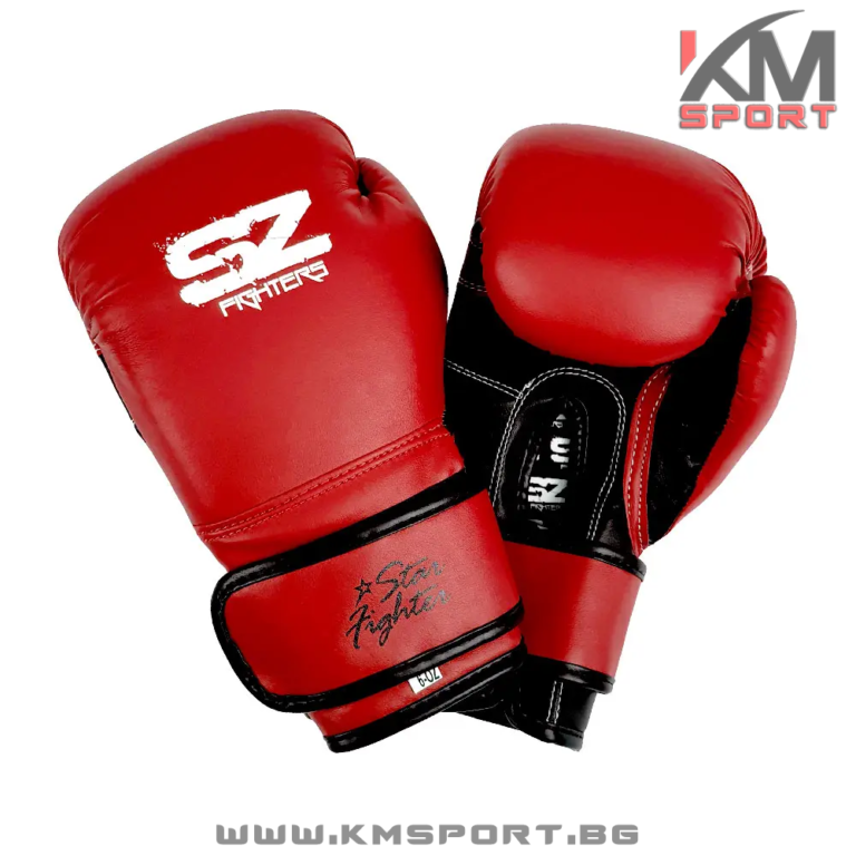 Детски боксови ръкавици от изкуствена кожа – 6 oz - сини