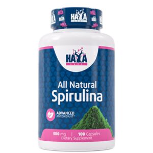 HAYA LABS All Natural Spirulina 500 mg / 100 Caps