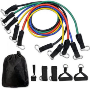 Pure Nutrition - КОМПЛЕКТ ТРЕНИРОВЪЧНИ ЛАСТИЦИ - RESISTANCE CABLE SET - 11 pcs