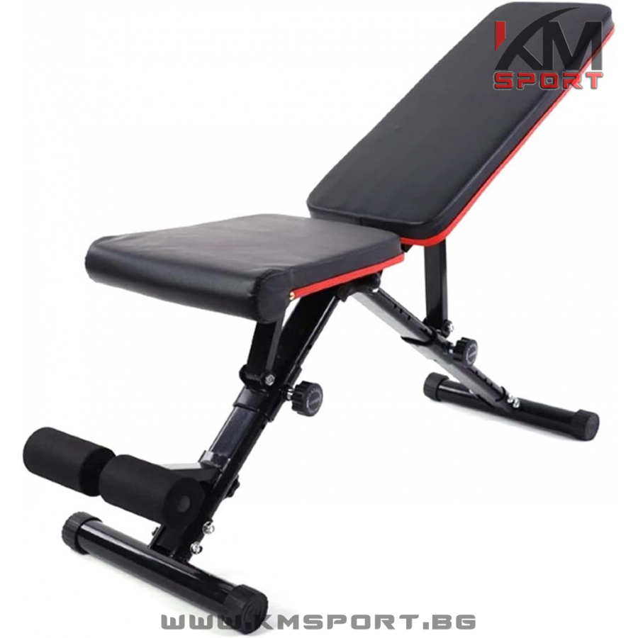 Сгъваема фитнес лежанка / пейка - регулируема и мултифункционална KMSPORT Compact - Image 7