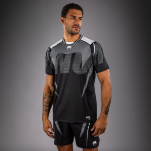 Тениска - Venum Adrenaline Dry Tech T-Shirt - Black/Silver Grey​