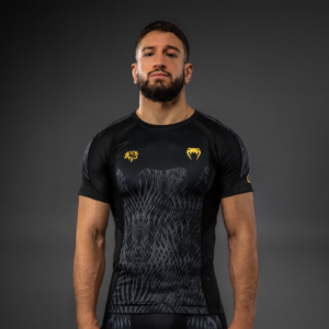 Рашгард - Venum Chimaev Wild Borz Short Sleeve Rashguard - Black/Grey​