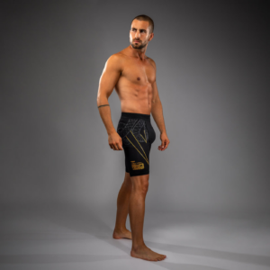 Къс клин - Venum Serpenti Vale Tudo Shorts - Black/Silver/Gold