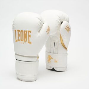 Боксови ръкавици - Leone - GUANTI IDOL - BLACK&GOLD (WHITE) BOXING GLOVES