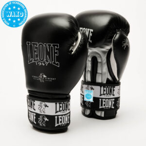 Боксови ръкавици - Leone Guianti Boxe Iconic / Black / WAKO Approved