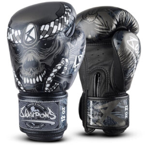 8 WEAPONS Boxing Gloves, Bone Island, black