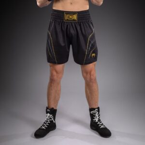 Venum Streamline Boxing Shorts - Black/Gold