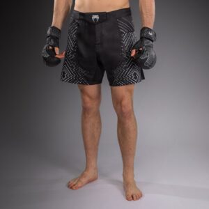 Venum Midnight Fury Fightshorts - Black/Grey/Silver