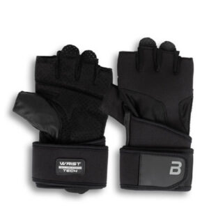 BIOTECH USA - KYLE Wrist Support Leather Gloves / Black