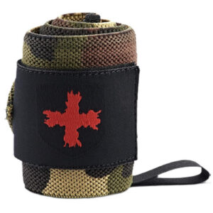 Harbinger - Накитници с палец / Wristwraps / Red Line - Green Camo​