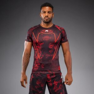 Рашгард Venum 20th Anniversary Short Sleeve Rashguard – Black/Red