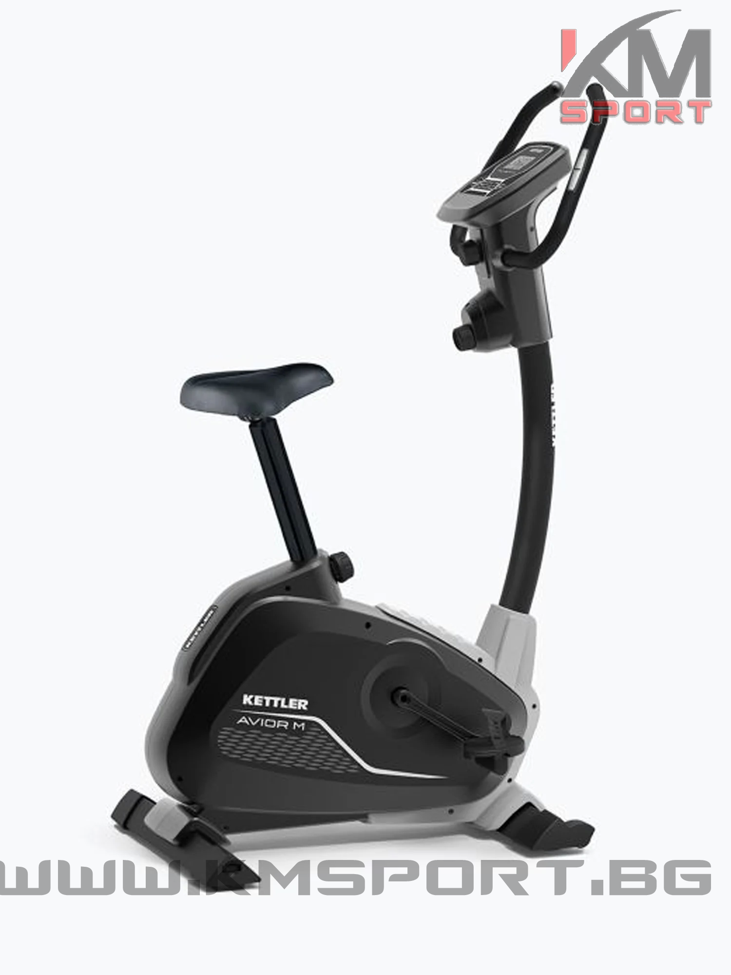Стабилен магнитен велоергометър KETTLER AVIOR M BLACK , до 110кг трениращ, 6кг маховик