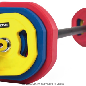 Комплект за body pump - лост с уретанови тежести TPU
