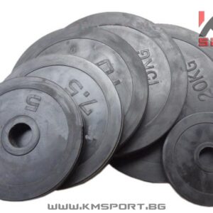 Гумен диск ф50 2.5кг/5кг/10кг/15кг/20кг