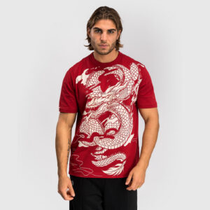 Тениска - Venum Dragon's Flight Men's T-Shirt - Cherry Red/Cream White​