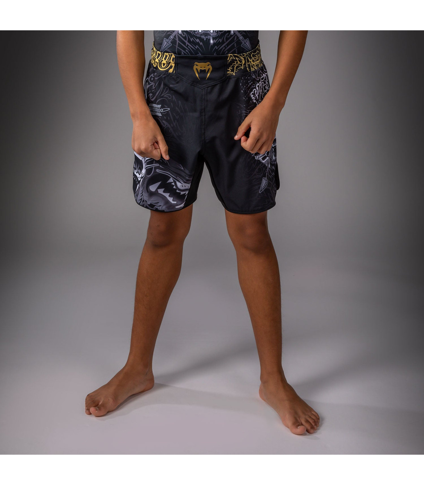 Шорти Venum Wolf Atak Fightshorts – Black/Grey