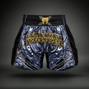 Шорти - Venum Wolf Atak Muay Thai Shorts - Black/Grey​