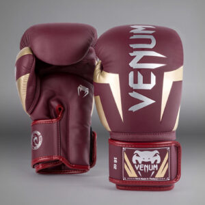 Боксови ръкавици - Venum Elite Boxing Gloves - Burgundy/Gold​