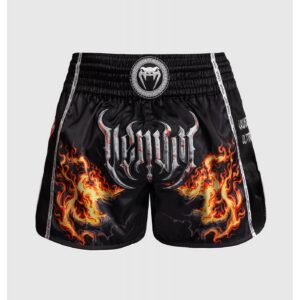 Муай Тай Шорти - Venum Gladiator 5.0 Muay Thai Shorts - Black/Neon Orange​
