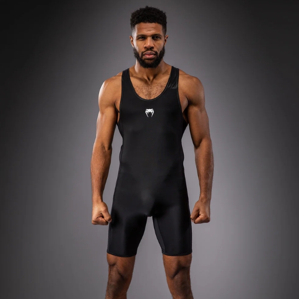 Борцово Трико – Venum Challenger Men’s Wrestling Singlet – Black - Image 2