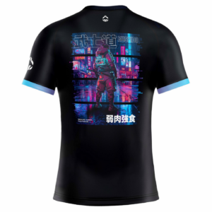 Рашгард - Ground Game - RASHGUARD Cyber Samurai - SHORT SLEEVE