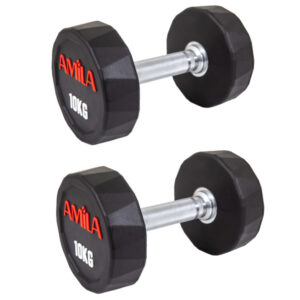 Дъмбели Amila Polygonal PU 10кг