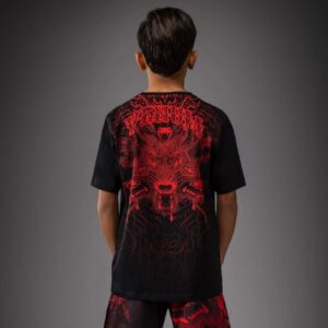 Детска Тениска Venum Wolf Atak Kids T-Shirt – Black/Red