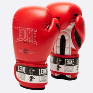 Детски Боксови Ръкавици Leone Iconic Red