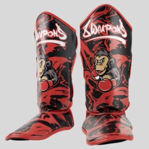 Детски Протектори за Крака 8 Weapons Joe Black/Red