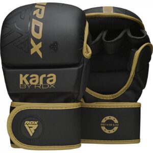 MMA ръкавици - RDX F6 KARA MMA Sparring Gloves Black/Gold - GSR-F6MGL