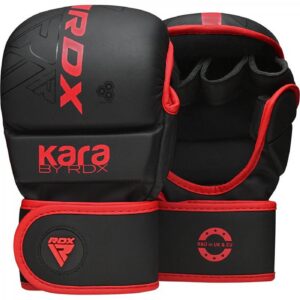 MMA ръкавици - RDX F6 KARA MMA Sparring Gloves Black/Red - GSR-F6MR