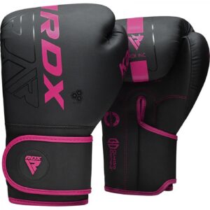 Боксови ръкавици - RDX F6 Kara Boxing Training Gloves Black/Pink - BGR-F6MP