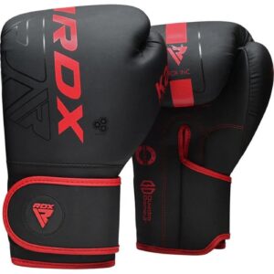 Боксови ръкавици - RDX F6 Kara Boxing Training Gloves Black/Red - BGR-F6MR