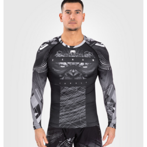 Рашгард - Venum Gorilla Jungle Rashguards Long Sleeves - Black/White​